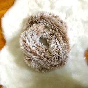 Faux fur ultra soft infinity scarf